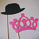 Crown  Chapeau Photo Booth accessoires pour mariage  2 pieces 