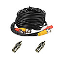 VideoSecu 50ft pieds 15m Audio Video Alimentation CCTV Securite de cable de la camera avec Bonus BNC RCA Adaptateurs