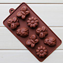 Silicone huit trous assorties Insectes de chocolat de forme Plateau   Randoms 