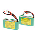 EK1-0181 7.4V 800mAh Li-Polymere batterie 2pcs vert