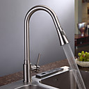 Nickel brosse contemporain Robinet de cuisine une poignee