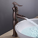 lavabo robinet avec entraxe de cru fini cuivre antique poignee unique robinet en laiton