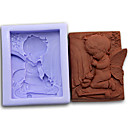 Ange de priere Boy silicone Handmade Soap  gateau  chocolat Moule