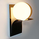 Bathroom Wall Light une lumiere moderne Globe Metal Verre galvanoplastie