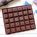 Mots silicone 30 trous anglais chocolat Plateau   Randoms 