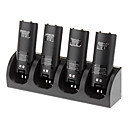 4 en 1 station de charge  4 packs de batteries pour Nintendo Wii