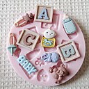 Mold ABC BEBE silicone Fondant Moules sucre Craft Outils chocolat Moules pour gateaux