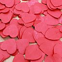 En forme de coeur Papier Carton rouge Confetti - Ensemble de 500