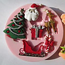 Arbre de Noel au chocolat silicone cadeau  Fondant  Sucre Mold