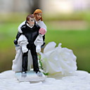  Ski Together  figurine en resine de gateau de mariage Topper