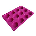 Douze trous ronds Muffin plaque de cuisson silicone   Randoms 