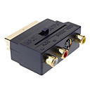 Peritel composite 3RCA AV S-Video TV Audio Adapter