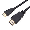 HDMI v1.3 male mini HDMI v1.3 male cable noir avec 2 conducteurs 1M