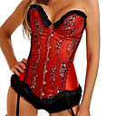 Elegant satin Retour lacets de corset shapewear avec dentelle plus de campouleurs