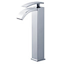 contemporain chrome un trou poignee unique lavabo robinet