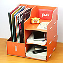 Moderne couleur unie bois bureau Book Shelf - 4 couleurs available