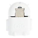 Micro USB 2.0 vers USB 2.0 M  F OTG Adaptateur Blanc