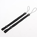 2 Dragonne avec clip de verrouillage pour telecommande Wii noir