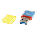 Lecteur de carte memoire Mini USB jaune  rose  vert  bleu  noir