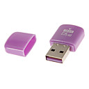 Lecteur de carte 2.0 de memoire USB rose  vert  bleu  violet  jaune