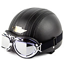 998-1n1 de haute qualite moto mignon casque avec lunettes