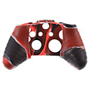 caisse de peau de silicone et 2 poignees Red Thumb Stick pour XBOX ONE rouge  noir