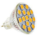 gu4 G4 MR11 4.5W 15x5050smd 250-280lm 2800-3200k lumiere blanche chaude ampoule LED spot 9-36V