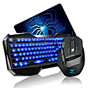 usb aula filaire jeu optique kit clavier souris avec tapis de souris