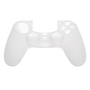 Cas lumineux de peau de silicone pour PS4 Controller White