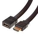 V1.4 HDMI vers HDMI V1.4 M  F Cable plat Noir Type 05 M