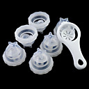 Eggies Separator oeufs Steamer Cuisiniere 1pc Egg Separator et 6pc oeufs Holder