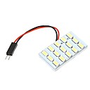 5630 SMD 15 LED lumiere blanche pour linterieur de voiture avec 3 adaptateurs