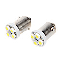 BA9S T10 0.3W 12VDC 14LM 4 Led lumiere blanche de tour de voiture dangle Signal Parking le