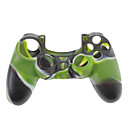 caisse de peau de silicone pour PS4 Controller noir  vert  blanc