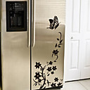 Autocollants de fleur de papillon Frigo muraux Stickers muraux Decor Maison