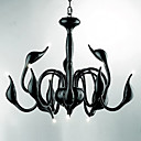 Swan design Chandelier 12 Light Creative metal dore galvanoplastie