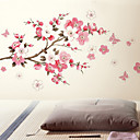 Fleurs papillon Removable Wall Sticker