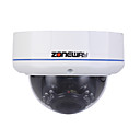 Camera exterieure ZONEWAY 2.0MP HD anti-vandalisme dome IP prise en charge ONVIF P2P et 20M de vision nocturne