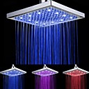 8 pouces sans batterie Led 7 campouleurs Carre tete de douche