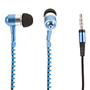 HXT-2045 style Zipper casque In-Ear avec micro pour le portable Bleu