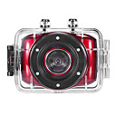 HD720P-F5R Mini action Camescope Rouge