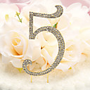 Strass metal recouvert anniversaire  anniversaire Nombre gateau Topper