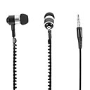 HXT-2045 style Zipper casque In-Ear avec micro pour le portable Noir