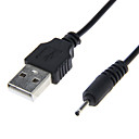 USB 2.0 male DC male de cable de chargeur 0.5m