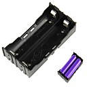 2-Slot Titulaire DIY 18650 de la batterie broches - Noir