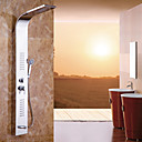 Robinet de douche chrome contemporain en acier inoxydable de 66 pouces