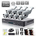 Systeme de camera 8CH HDMI 960H reseau DVR 700TVL Outdoor Jour  Nuit Liview