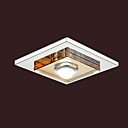Plafonnier 3W Led ambre cristal une lumiere la Gendarmerie Flush
