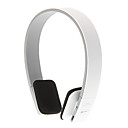 Puce Bluetooth Sport Controle du volume casque stereo sur-oreille pour Iphone Android Blanc