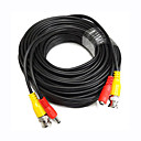 65 Pieds BNC Cable video avec Power fil pour les cameras de securite CCTV